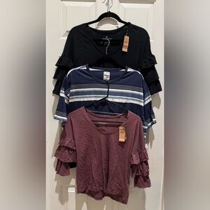 3 Tops Bundle American Eagle and Hang Ten Size XSMALL